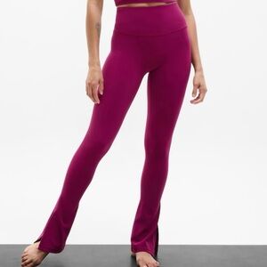 NWT Athleta Elation Split Slim Flare Leggings